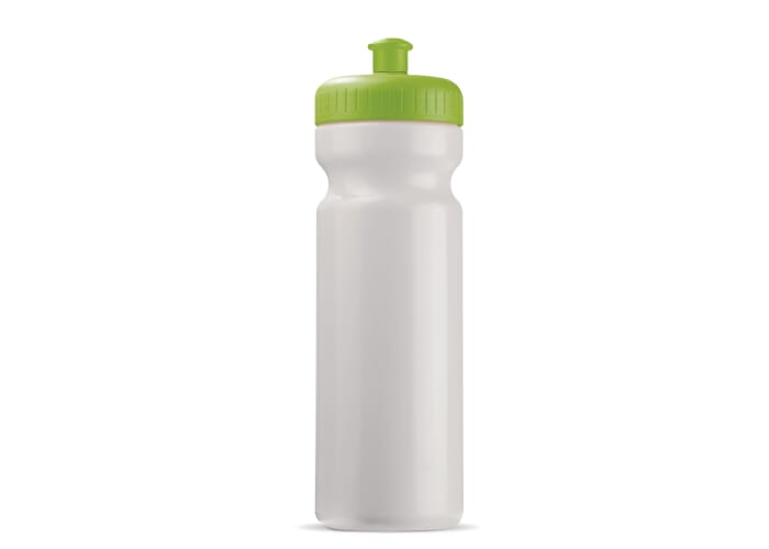 Bidon sport publicitaire Basic 750 ml Blanc et Vert clair